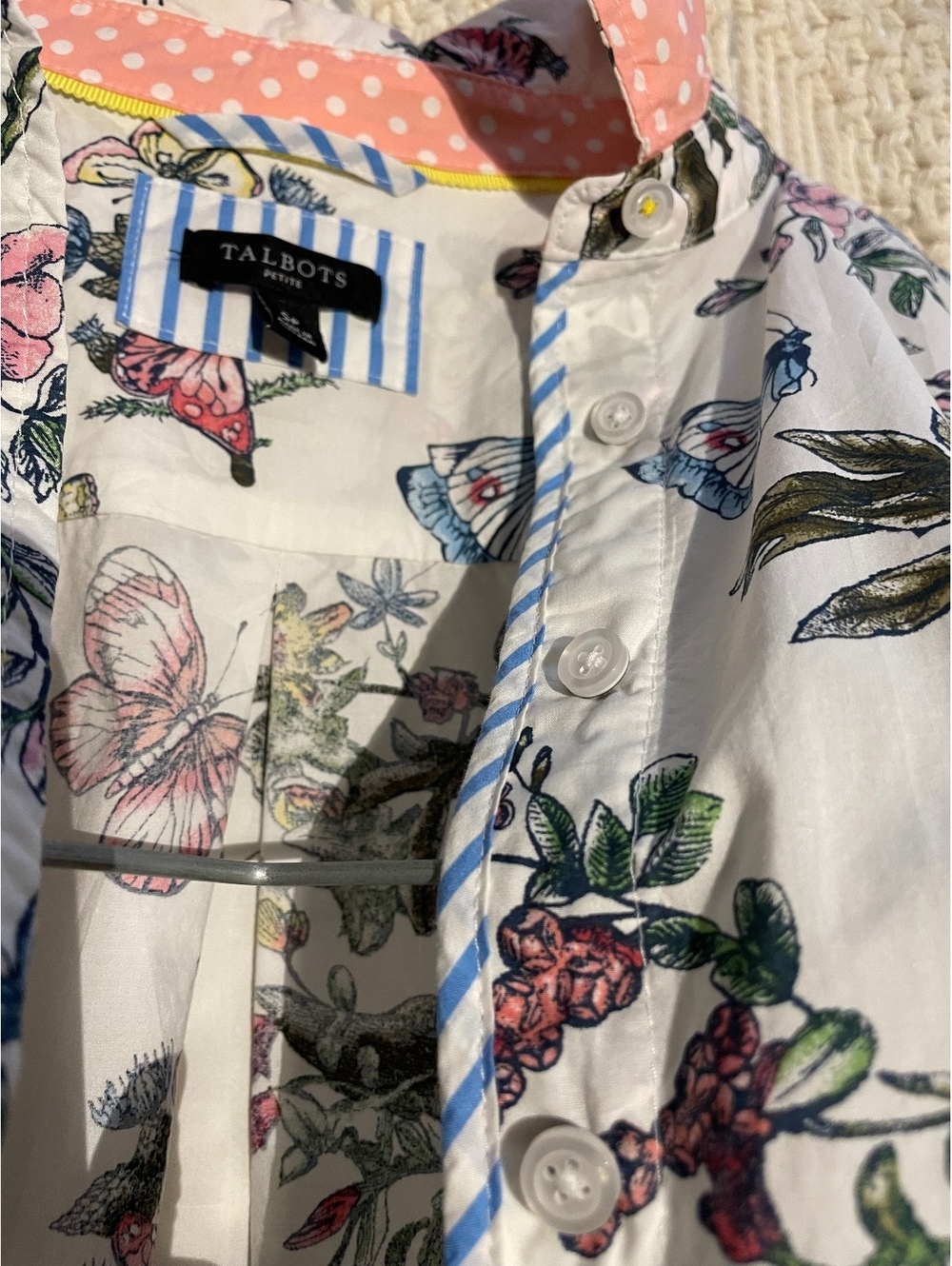 Beautiful detailed Talbots button up shirt